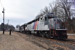 The train bypassing the Campbell Hall collection point while heading north to Montgomery